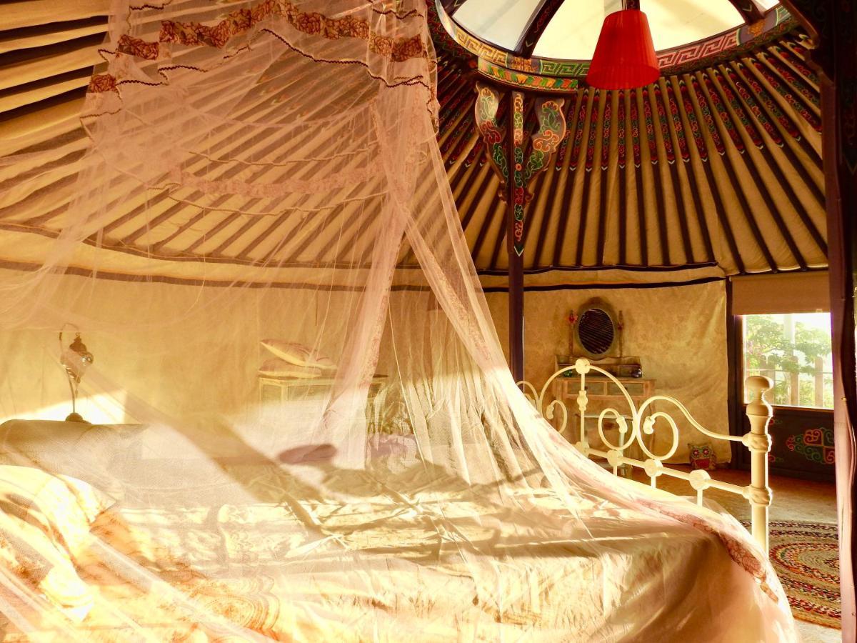 Hotel Exclusive Nirvana yurts Glamping Kato Drys Exterior foto